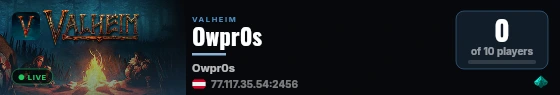 Owpr0s live status badge
