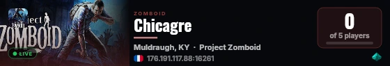 Chicagre live status badge