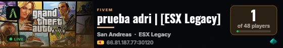 prueba adri | [ESX Legacy] live status badge