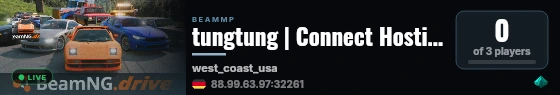 tungtung | Connect Hosting live status badge