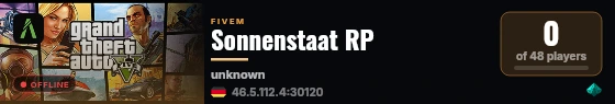 Sonnenstaat RP live status badge
