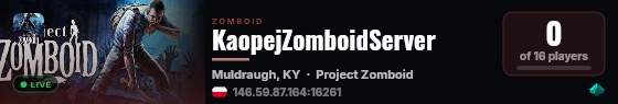 KaopejZomboidServer live status badge