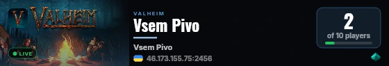 Vsem Pivo live status badge
