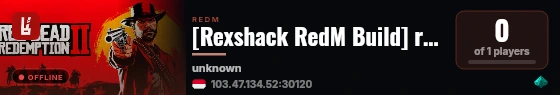 [Rexshack RedM Build] redm-rsg-wyanns live status badge