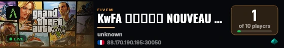 KwFA ⇝⇝⇝↬🡺 NOUVEAU SERVEUR 🡸↫⇜⇜⇜💎 live status badge