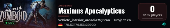 Maximus Apocalypticus live status badge