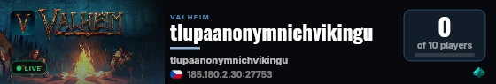 tlupaanonymnichvikingu live status badge