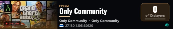 Only Community live status badge