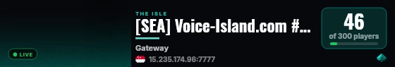 [SEA] Voice-Island.com #3 Prime - Whitelist - CBT live status badge