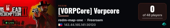 [VORPCore] Vorpcore live status badge
