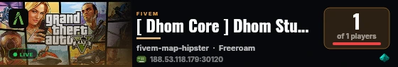 [ Dhom Core ] Dhom Studio live status badge