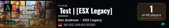  Test | [ESX Legacy] live status badge