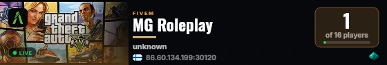 MG Roleplay live status badge