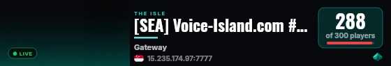 [SEA] Voice-Island.com #1 Elder - Full Rules - VC - CBT live status badge