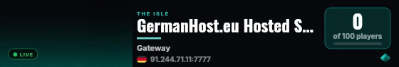 GermanHost.eu Hosted Server live status badge