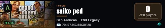 saiko ped live status badge