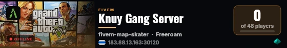 Knuy Gang Server live status badge