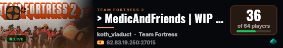 > MedicAndFriends | WIP | No Waiting < live status badge