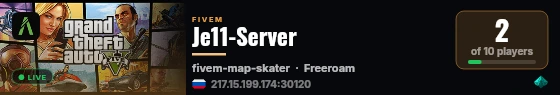 Je11-Server live status badge