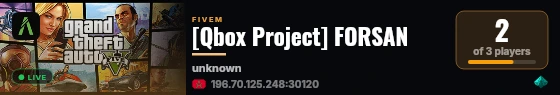 [Qbox Project] FORSAN live status badge
