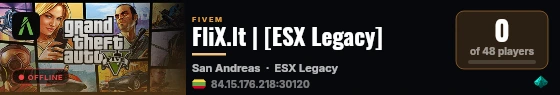 FliX.lt | [ESX Legacy] live status badge