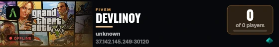 DEVLINOY live status badge