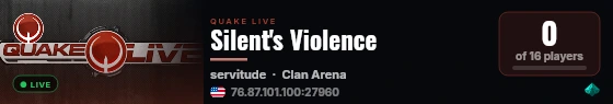 Silent's Violence live status badge