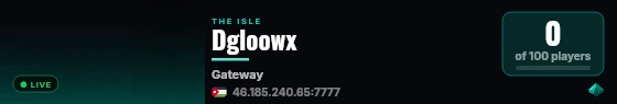Dgloowx live status badge