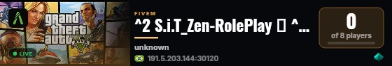 ^2 S.i.T_Zen-RolePlay 😈 ^7 ✔️ | 🌀 Link Discord Aqui live status badge