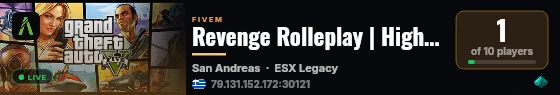 Revenge Rolleplay | High FPS | PUBG | KILLZONE | ACTIVE STAFF | 130+ GUNS live status badge