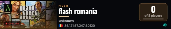 flash romania live status badge
