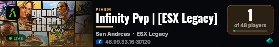 Infinity Pvp | [ESX Legacy] live status badge