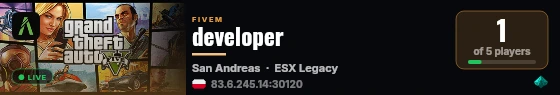 developer live status badge