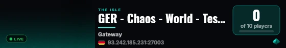 GER - Chaos - World - Test Server live status badge