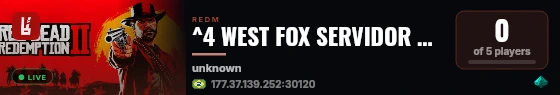 ^4 WEST FOX SERVIDOR DEV live status badge