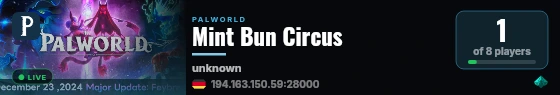 Mint Bun Circus live status badge