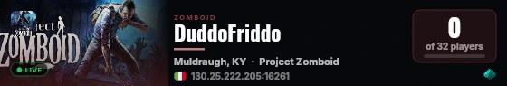 DuddoFriddo live status badge