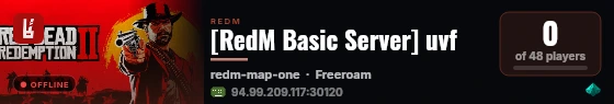 [RedM Basic Server] uvf live status badge