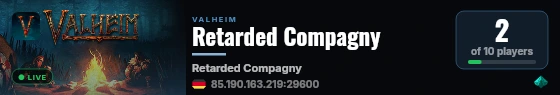 Retarded Compagny live status badge