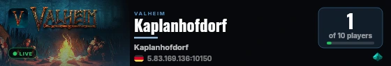 Kaplanhofdorf live status badge