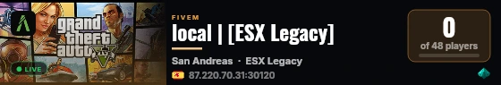 local | [ESX Legacy] live status badge