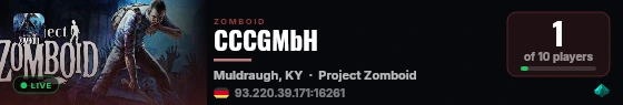 CCCGMbH live status badge