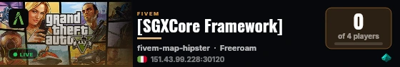 [SGXCore Framework] live status badge