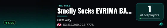 Smelly Socks EVRIMA BASIC live status badge