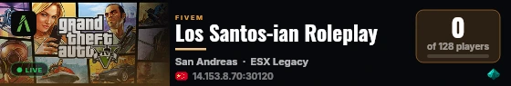 Los Santos-ian Roleplay live status badge
