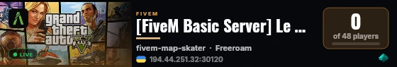 [FiveM Basic Server] Le Mans 2026 live status badge
