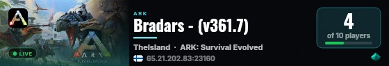 Bradars - (v361.7) live status badge