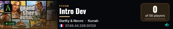 Intro Dev live status badge