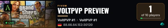 VOLTPVP PREVIEW live status badge