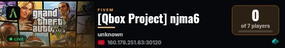[Qbox Project] njma6 live status badge